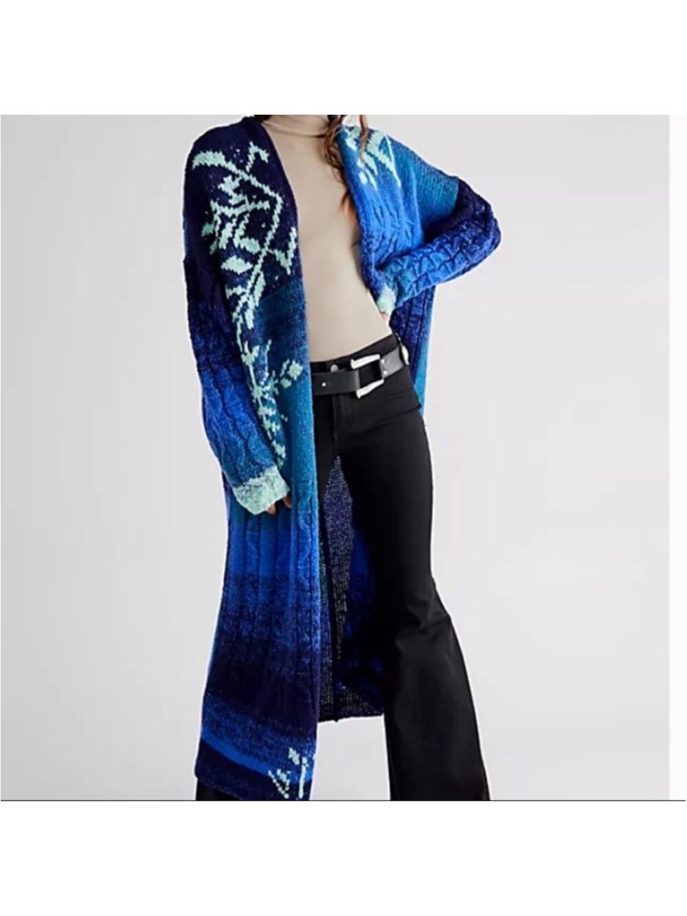Free People Flurry Cardigan‎ Maxi Sweater M/L
